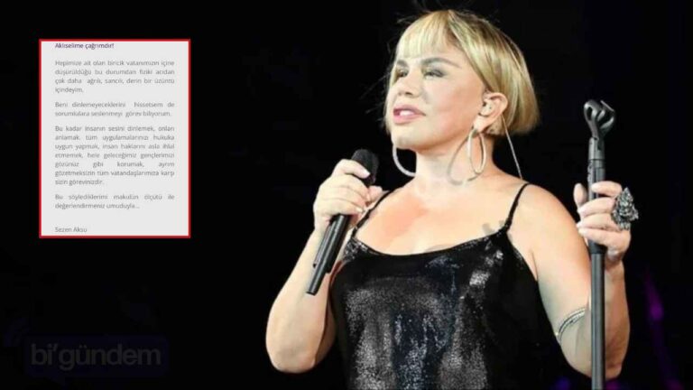 Sezen Aksu gündeme dair sessizliğini bozdu